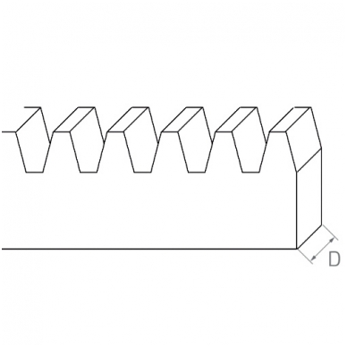 60.050 L1000x10 mm KRUMPLIARATINĖ JUOSTA 1