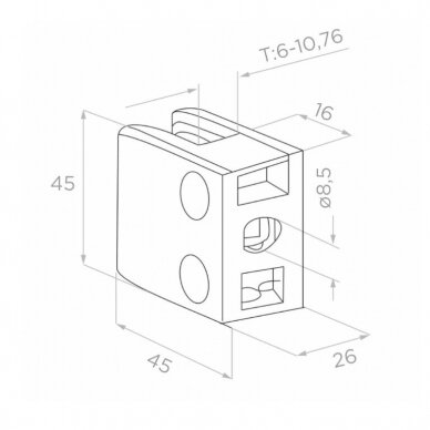 N01.45K1.ZXR 45X45X26 MM 1