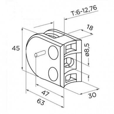 N01.63D3.4BS 63X45X30MM 1