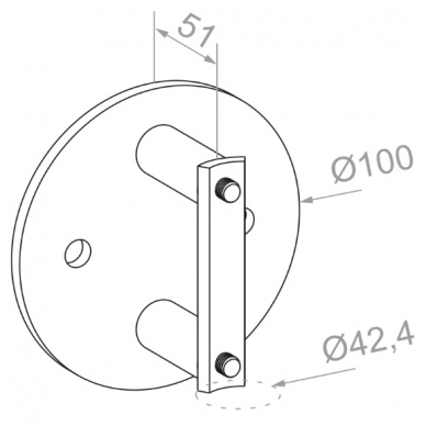 Statramstis N31.4246.4BS Ø42.4 X H1130 4