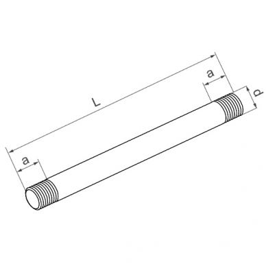 N75.0150.4US M12X1500MM 1